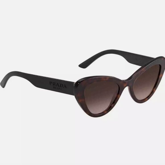 🔥NEW PRADA MILANO DARK HAVANA CAT EYE SUNGLASSES - Picture 1 of 3